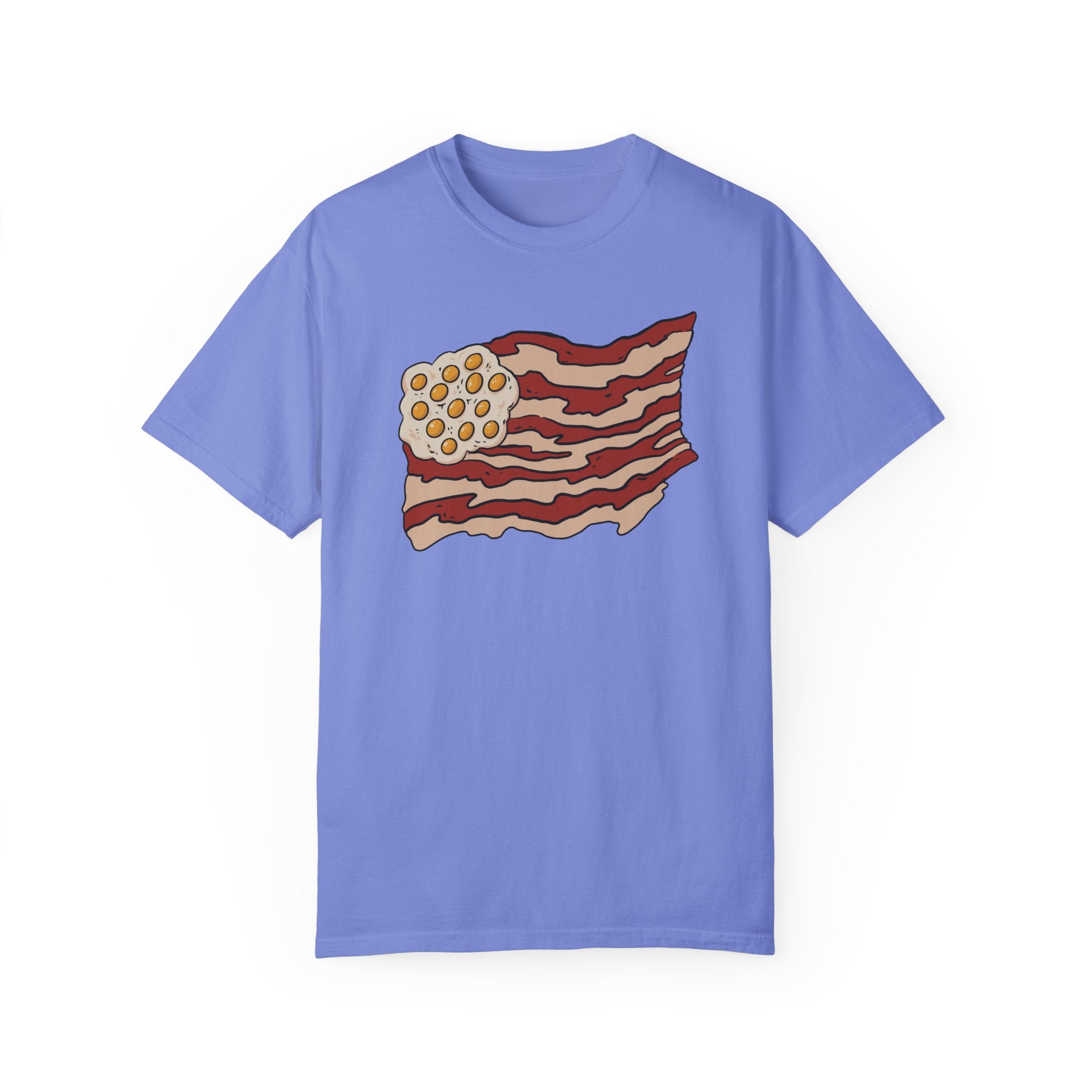 BraggerSwine Unisex Garment-Dyed T-Shirt - Bacon USA Flag