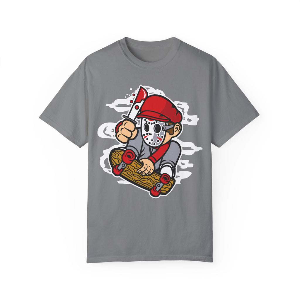 BraggerSwine Unisex Garment-Dyed T-Shirt - Serial Killer Skater