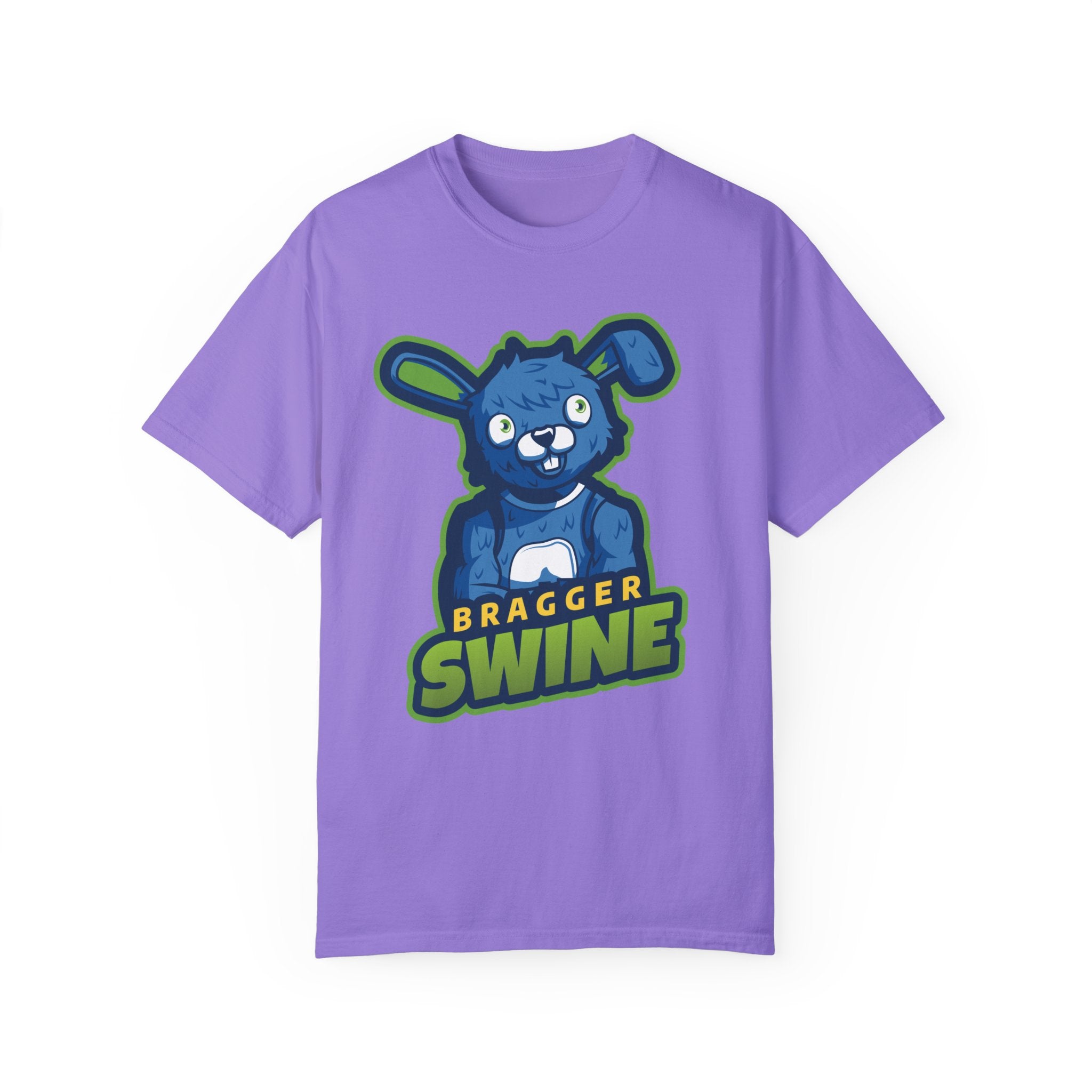 BraggerSwine Unisex Garment-Dyed T-Shirt - Bunny