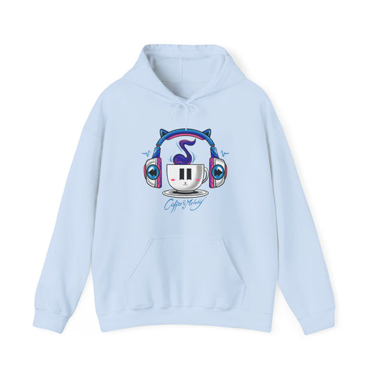 Coffee & Melody Unisex Heavy Blend™ Hooded Sweatshirt