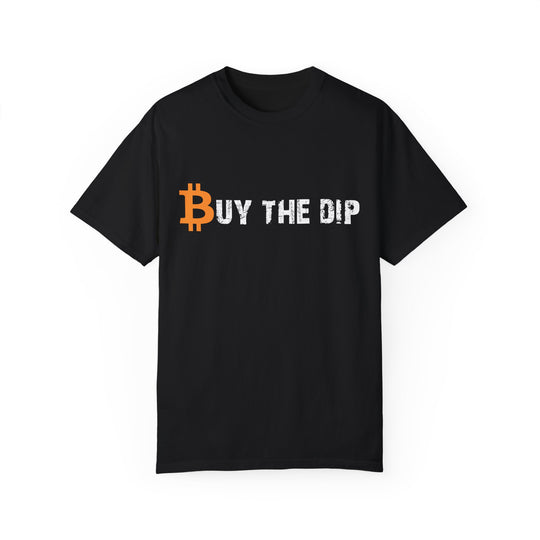 BraggerSwine Unisex Garment-Dyed T-Shirt - Bitcoin Buy The Dip