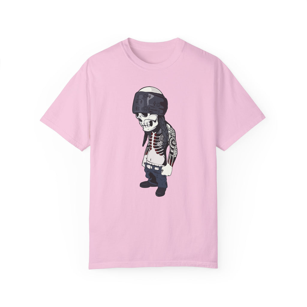BraggerSwine Unisex Garment-Dyed T-Shirt - Skull Cholo