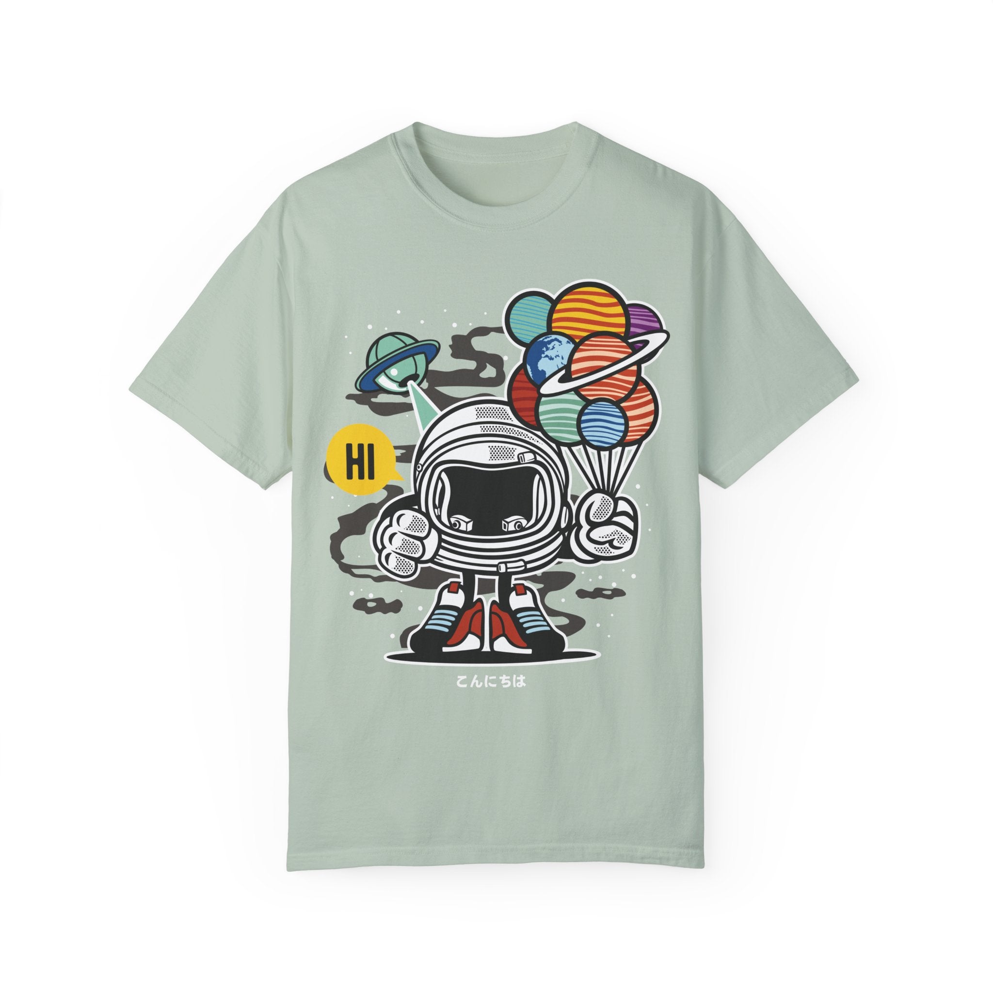 BraggerSwine Unisex Garment-Dyed T-Shirt - Alien World Balloons