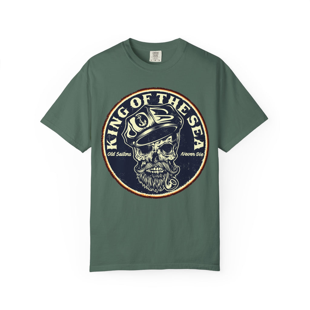 King of the Sea Skull T-Shirt — Vintage Nautical Pirate Tee