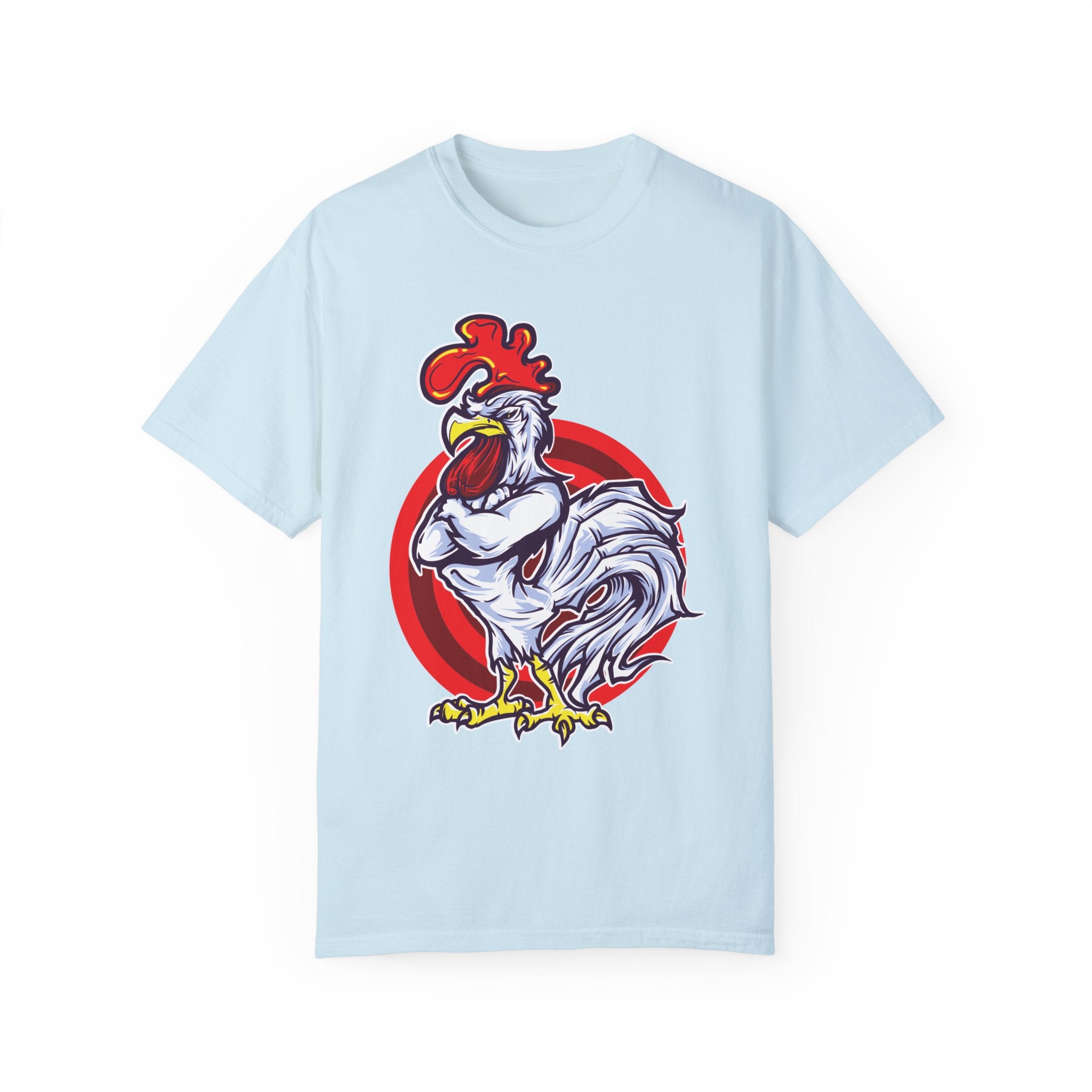 BraggerSwine Unisex Garment-Dyed T-Shirt - Big "Cock" Rooster
