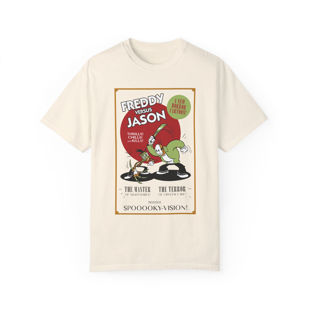 BraggerSwine Unisex Garment-Dyed T-Shirt - Freddy VS Jason