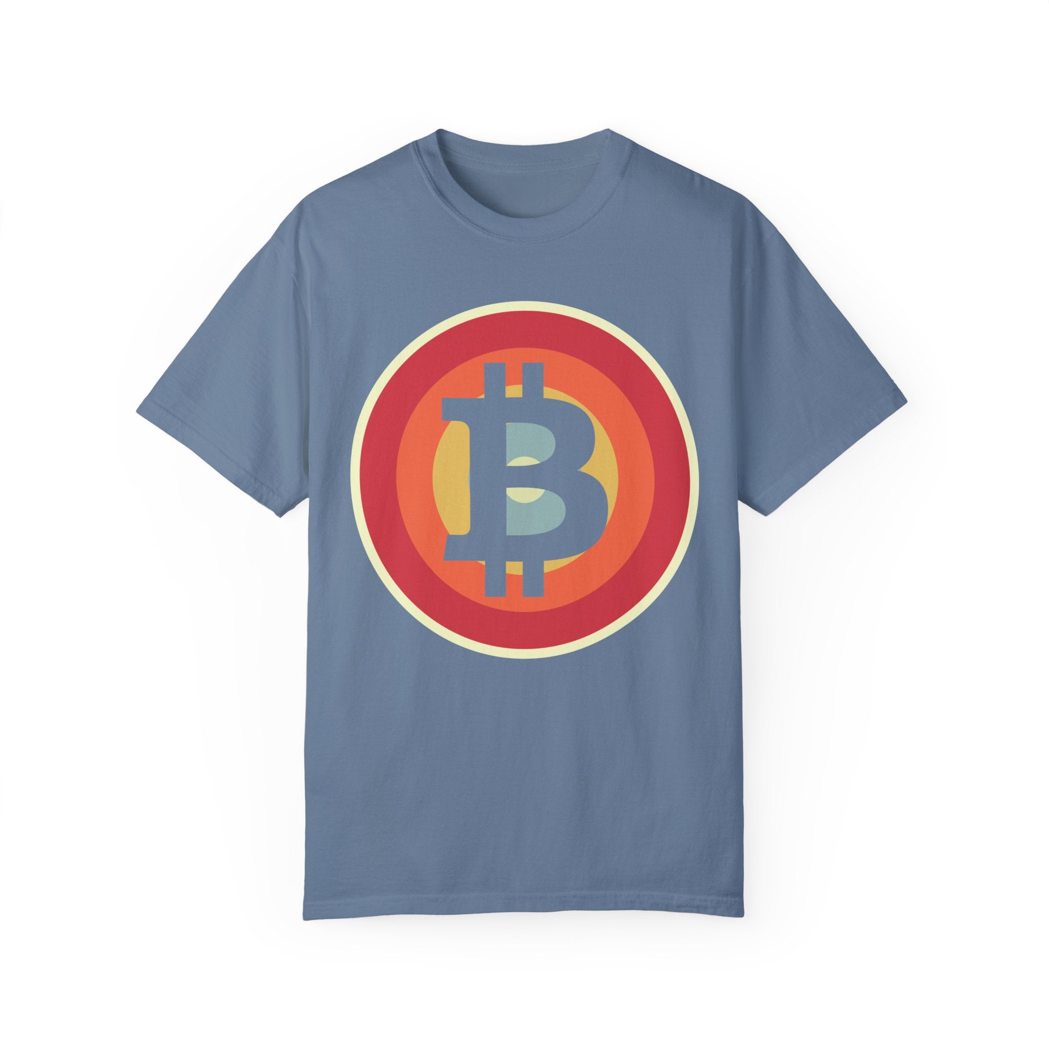 BraggerSwine Unisex Garment-Dyed T-Shirt - Bitcoin Retro