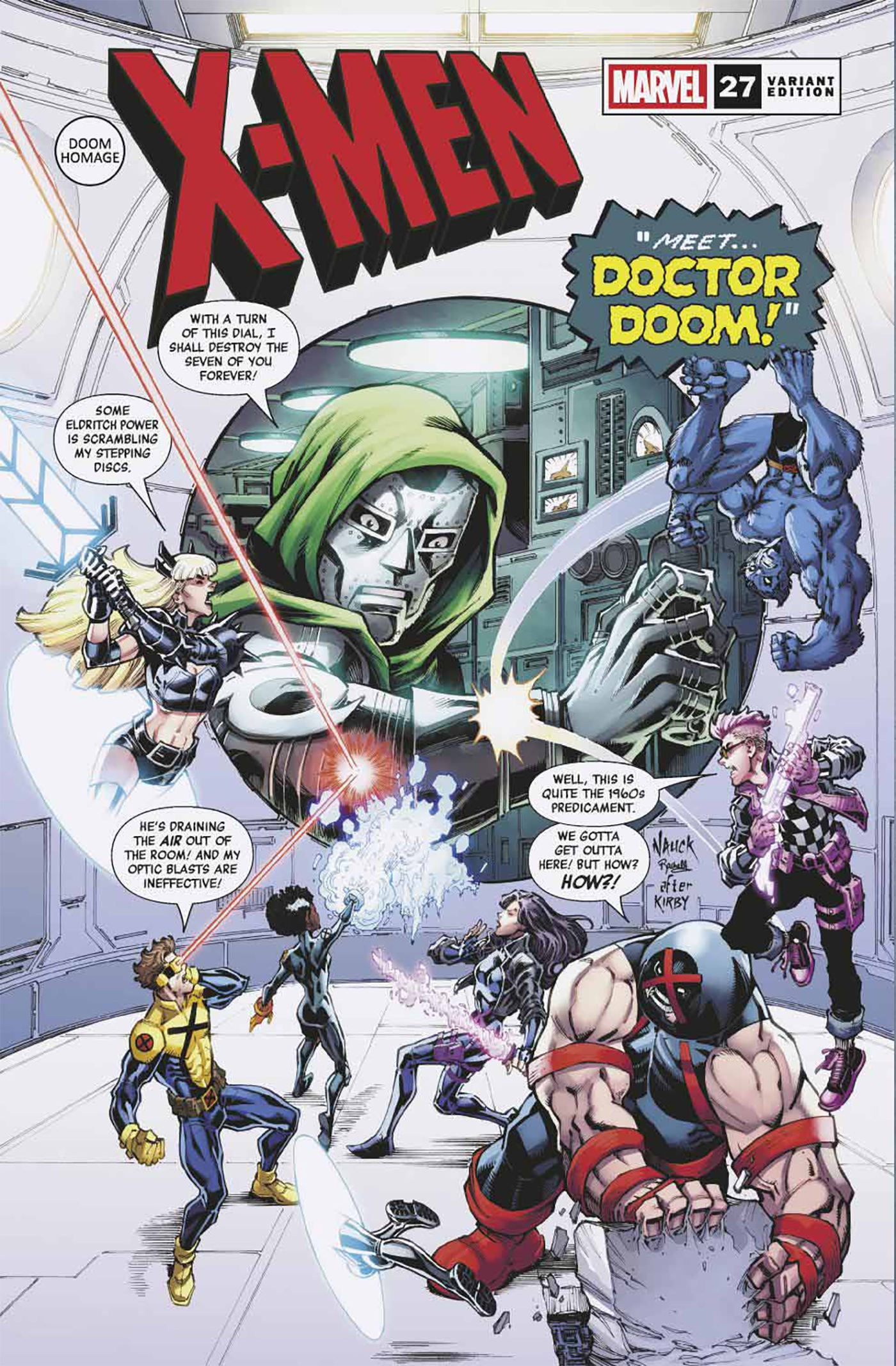 X-Men #27 Todd Nauck Doom Homage Variant | Marvel Comics Mutant Heroes