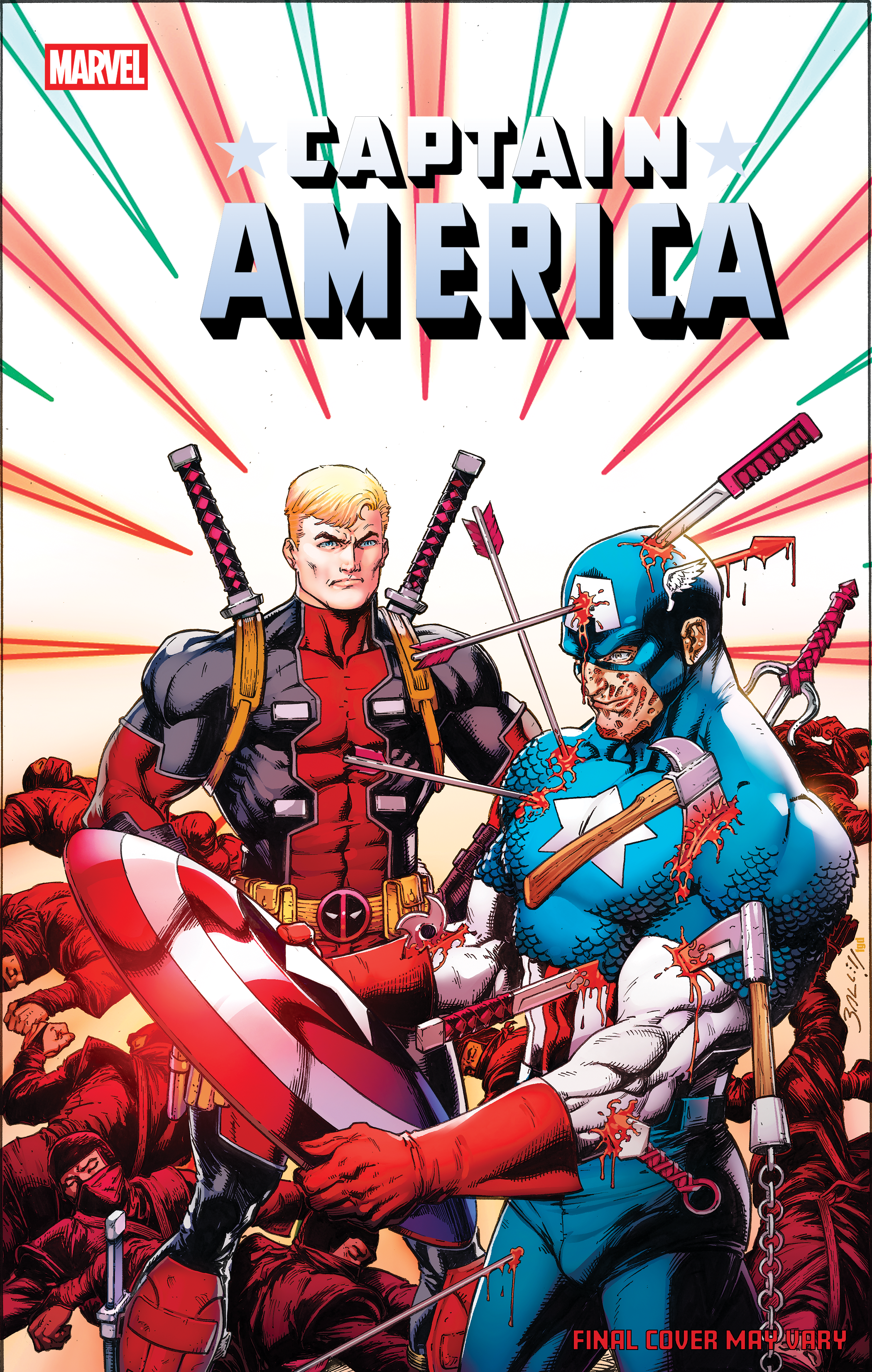 Captain America #9 Mark Bagley April Pool's Day Variant – Marvel Comics