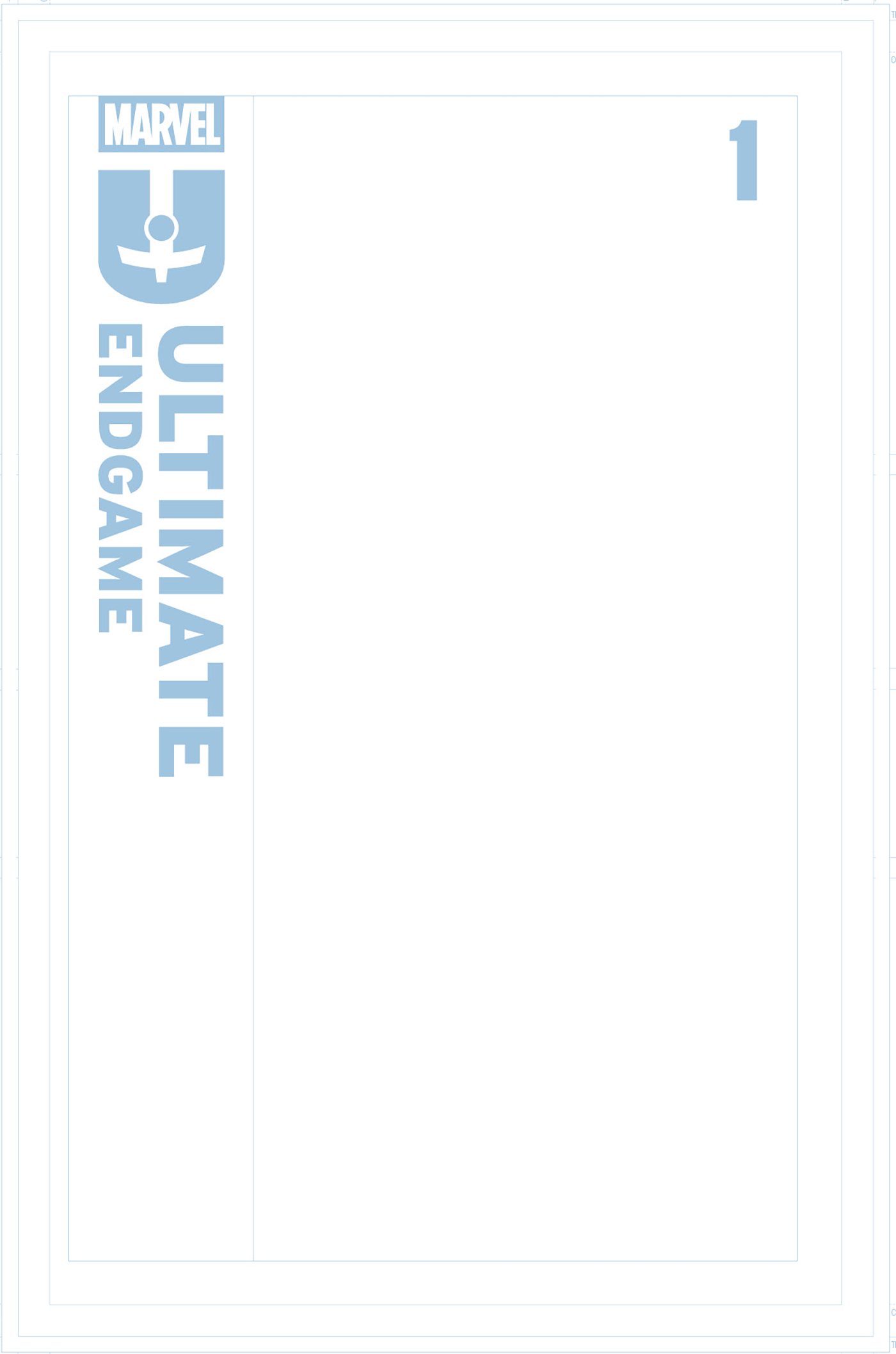 Ultimate Endgame #1 Blue Line Blank Variant | Ultimate Universe Marvel Comics