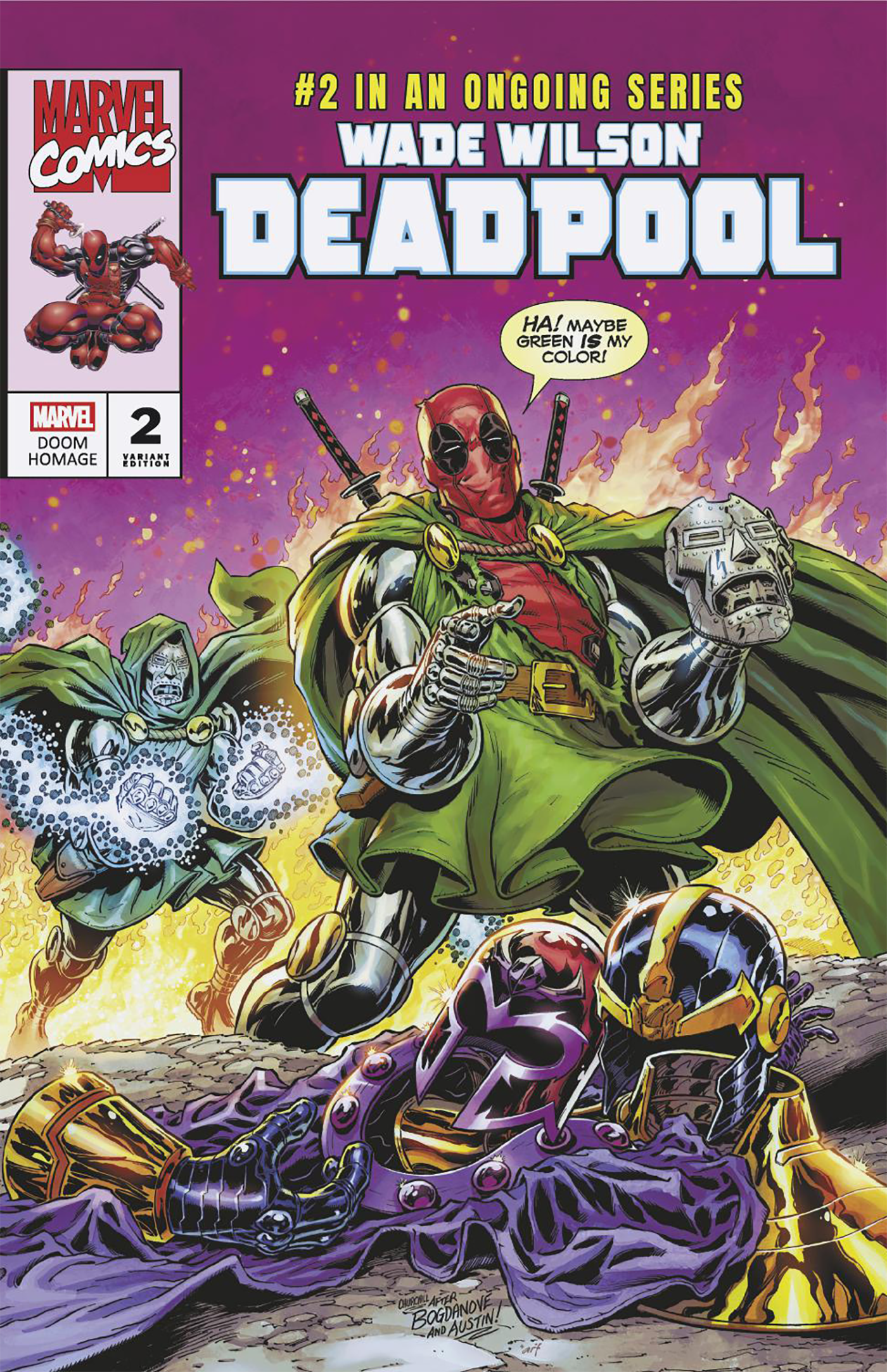 Wade Wilson: Deadpool #2 Ian Churchill Doom Homage Variant | Marvel Comics Merc with a Mouth