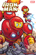Iron Man #3 Skottie Young 4-Part Connecting Variant | Marvel Comics Tony Stark