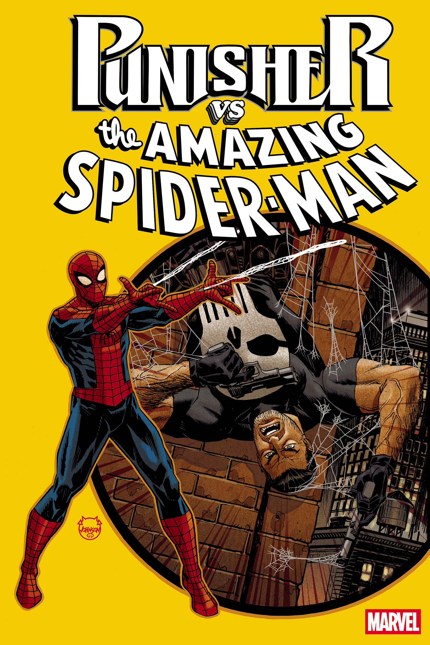 Punisher vs. Spider-Man #1 Dave Johnson Foil Variant – Marvel Comics