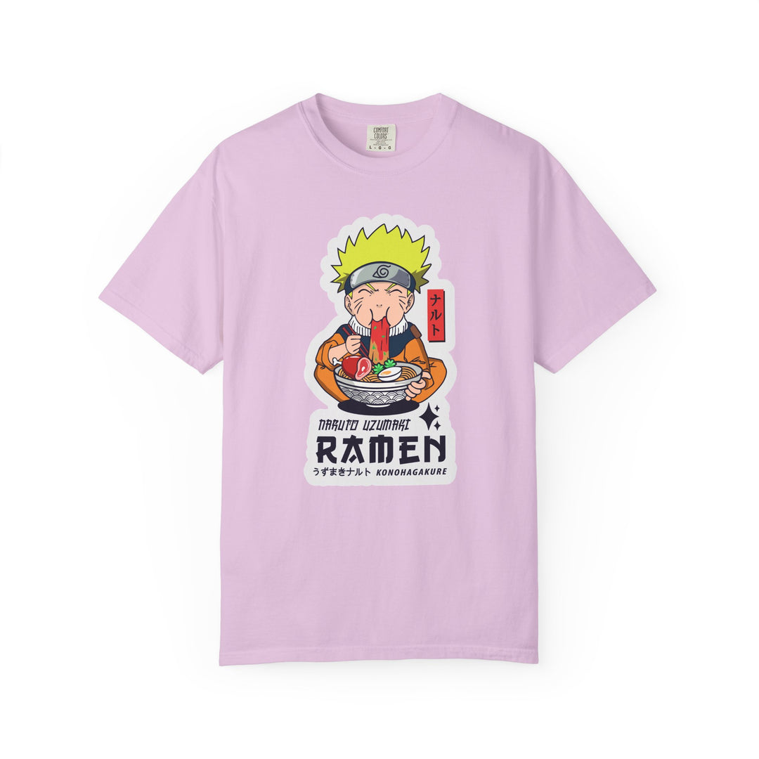 Ramen Lover Graphic T-Shirt — Cute Anime Chef Eating Ramen