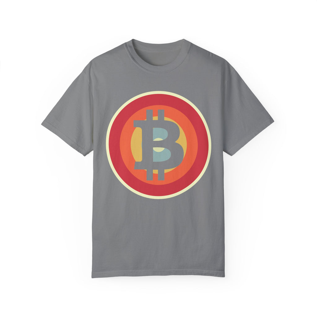 BraggerSwine Unisex Garment-Dyed T-Shirt - Bitcoin Retro