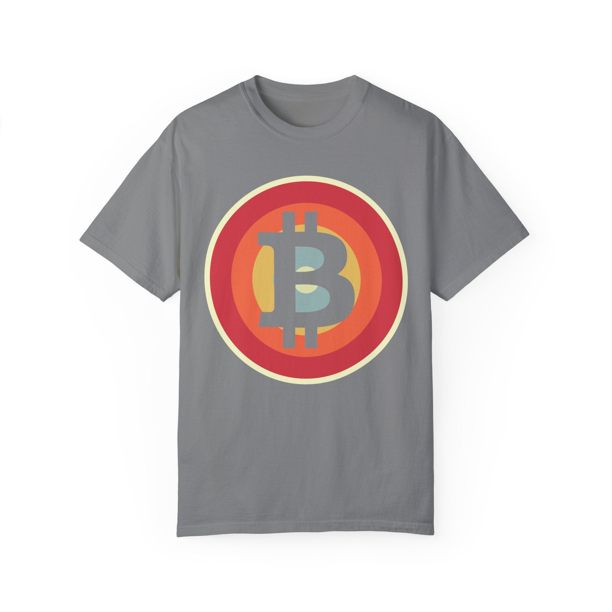 BraggerSwine Unisex Garment-Dyed T-Shirt - Bitcoin Retro