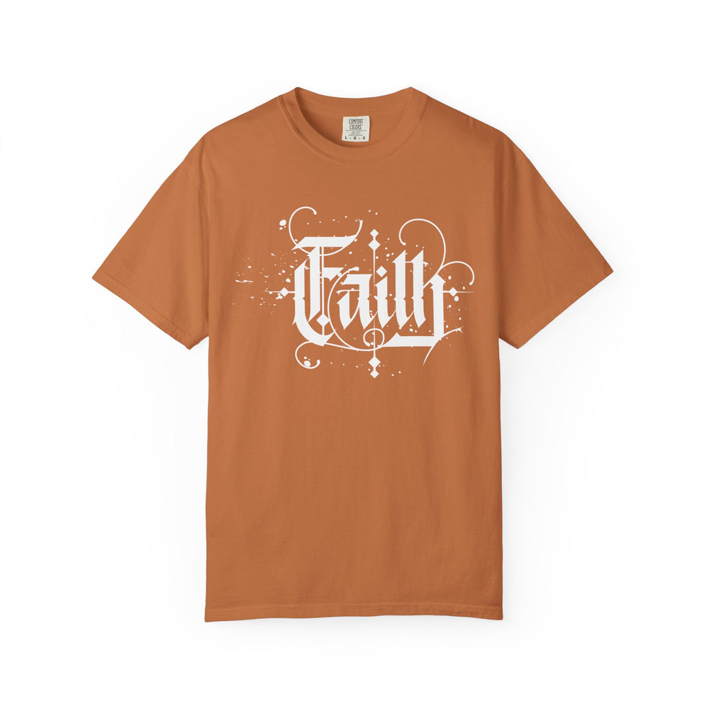 Faith Graphic T-Shirt — Vintage Script Religious Tee