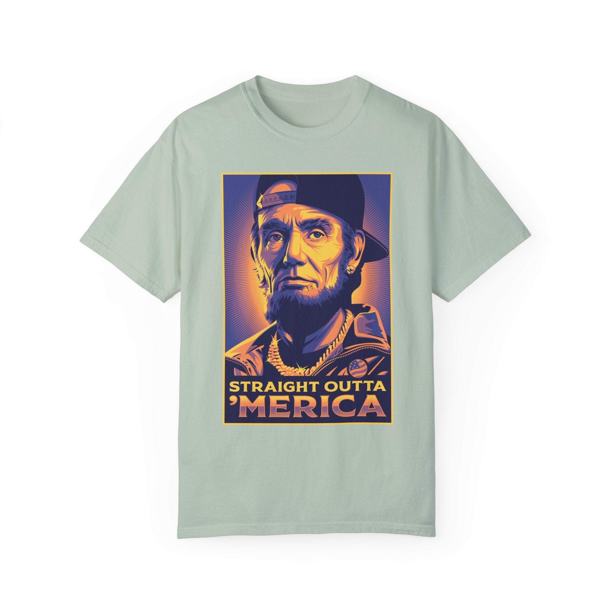 BraggerSwine Unisex Garment-Dyed T-Shirt - Straight Outta 'Merica
