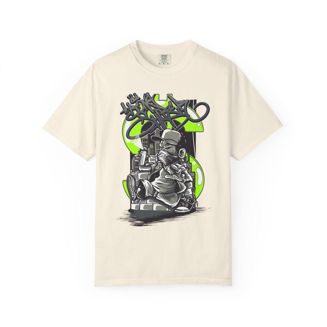 Graffiti DJ T-Shirt – Urban Streetwear Tee with Turntable Artist Graphic