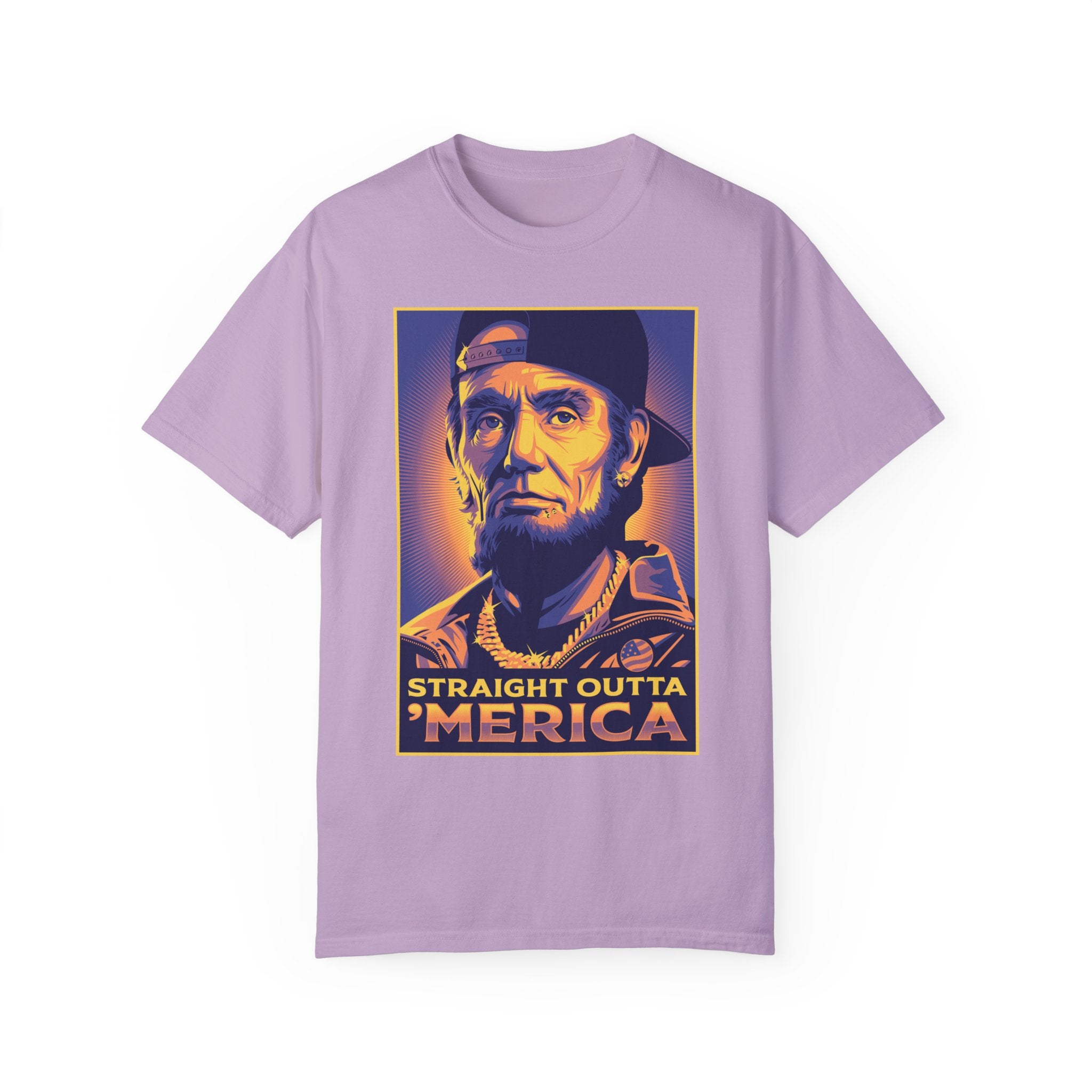 BraggerSwine Unisex Garment-Dyed T-Shirt - Straight Outta 'Merica