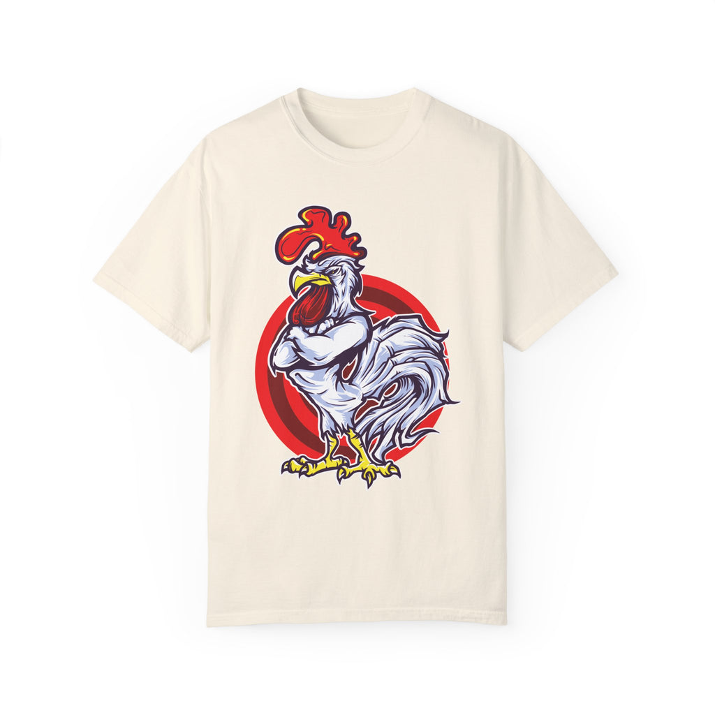 BraggerSwine Unisex Garment-Dyed T-Shirt - Big "Cock" Rooster