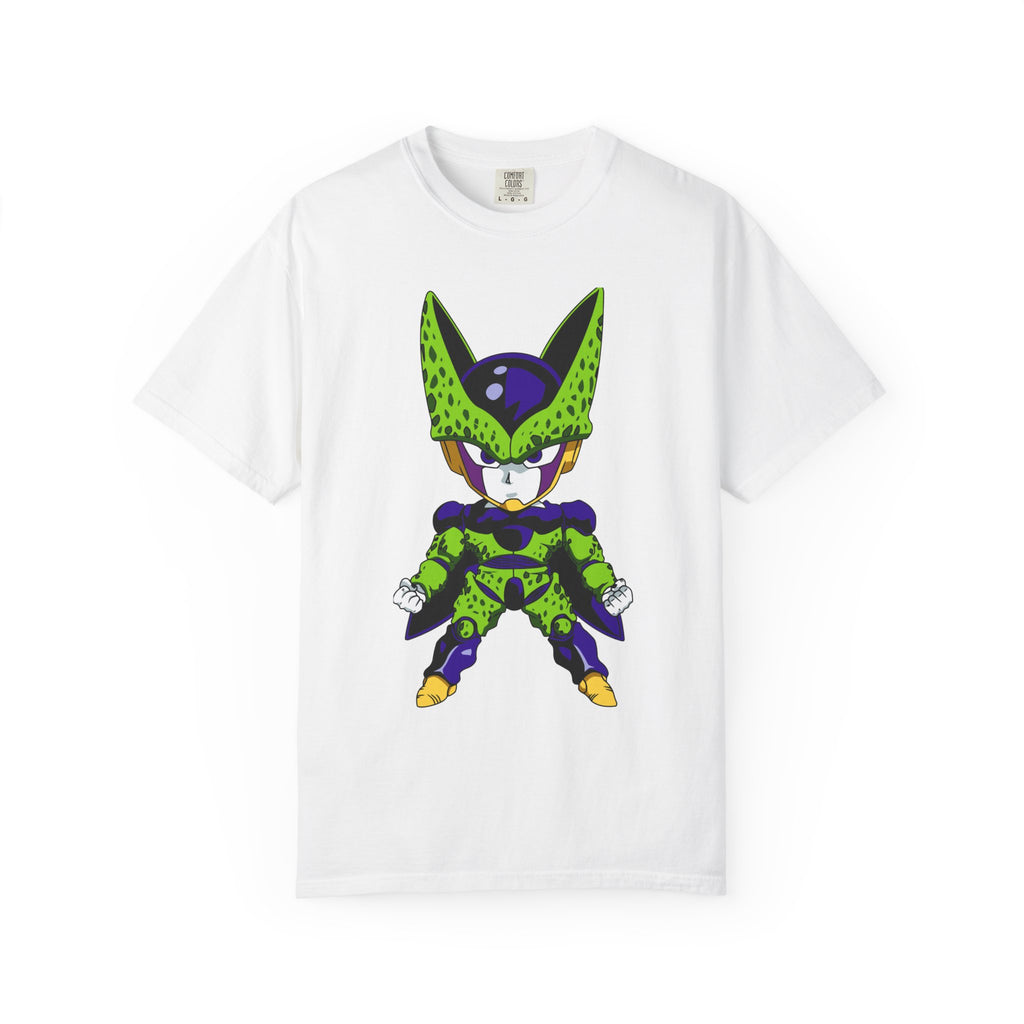 Anime Villain Graphic T-Shirt — Retro Green Character Design