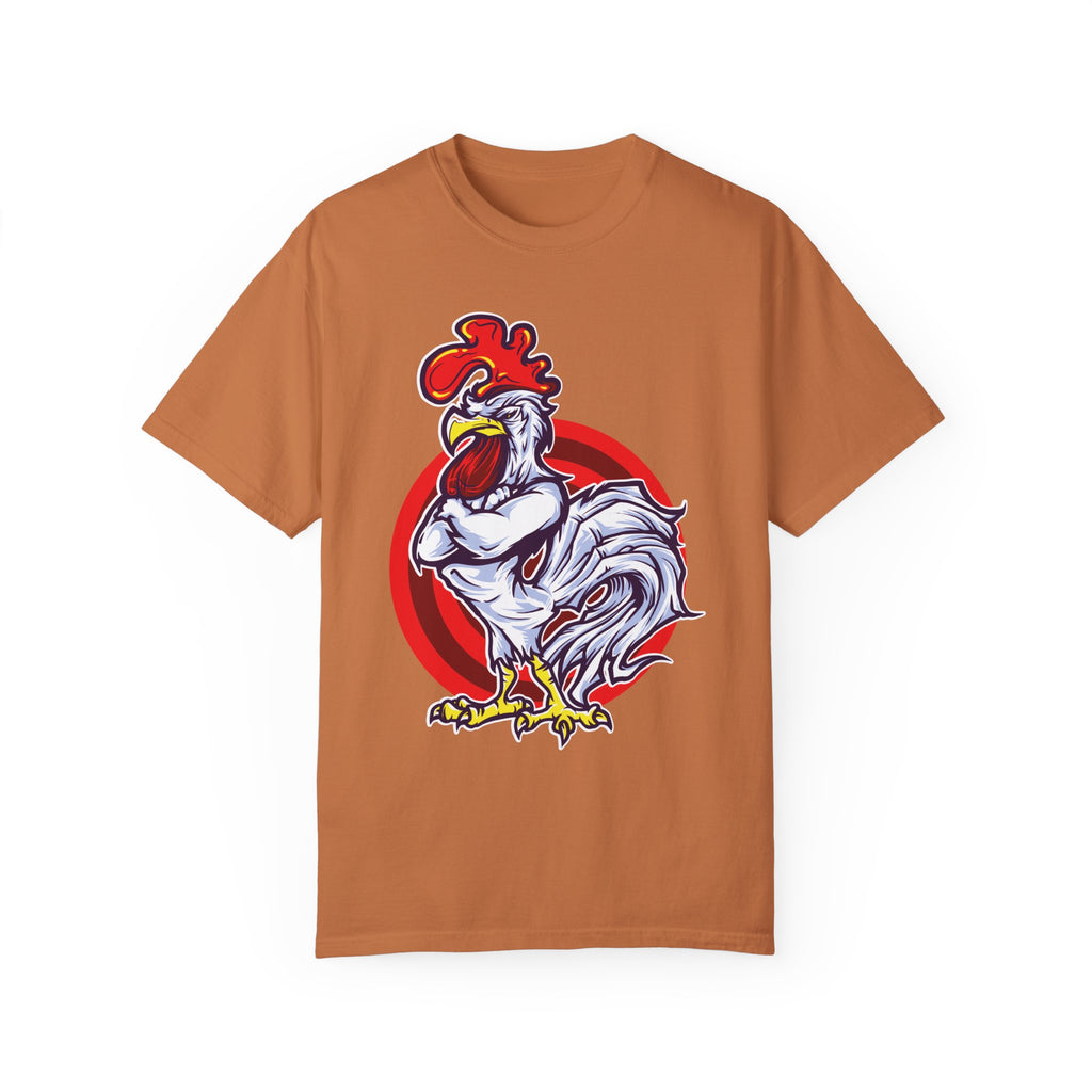 BraggerSwine Unisex Garment-Dyed T-Shirt - Big "Cock" Rooster