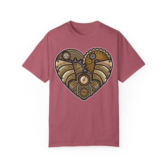 BraggerSwine Unisex Garment-Dyed T-Shirt - Steam Punk Heart