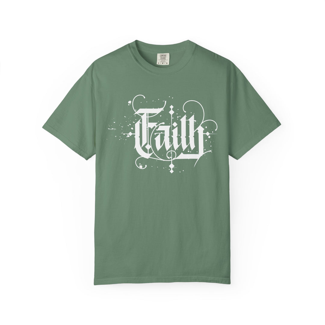 Faith Graphic T-Shirt — Vintage Script Religious Tee