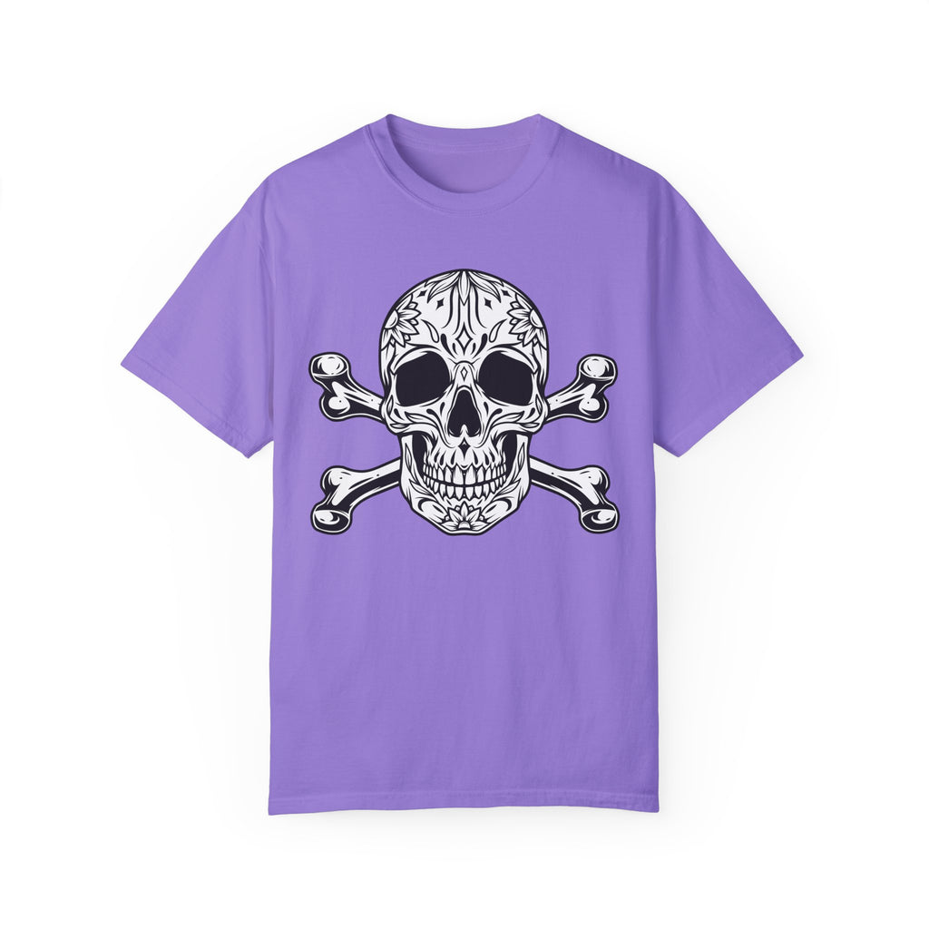 BraggerSwine Unisex Garment-Dyed T-Shirt - Mexican Skull & Bones