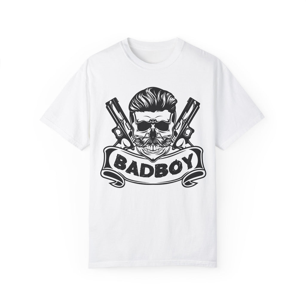 BraggerSwine Unisex Garment-Dyed T-Shirt - Bad Boy Skull