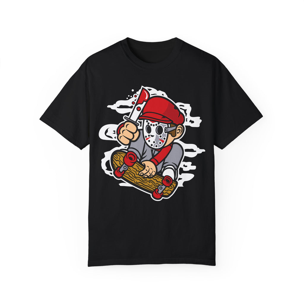 BraggerSwine Unisex Garment-Dyed T-Shirt - Serial Killer Skater