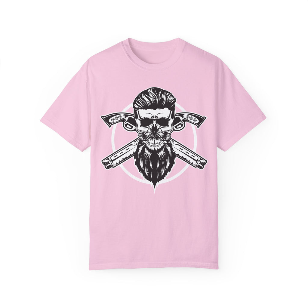 BraggerSwine Unisex Garment-Dyed T-Shirt - Skull Pistols