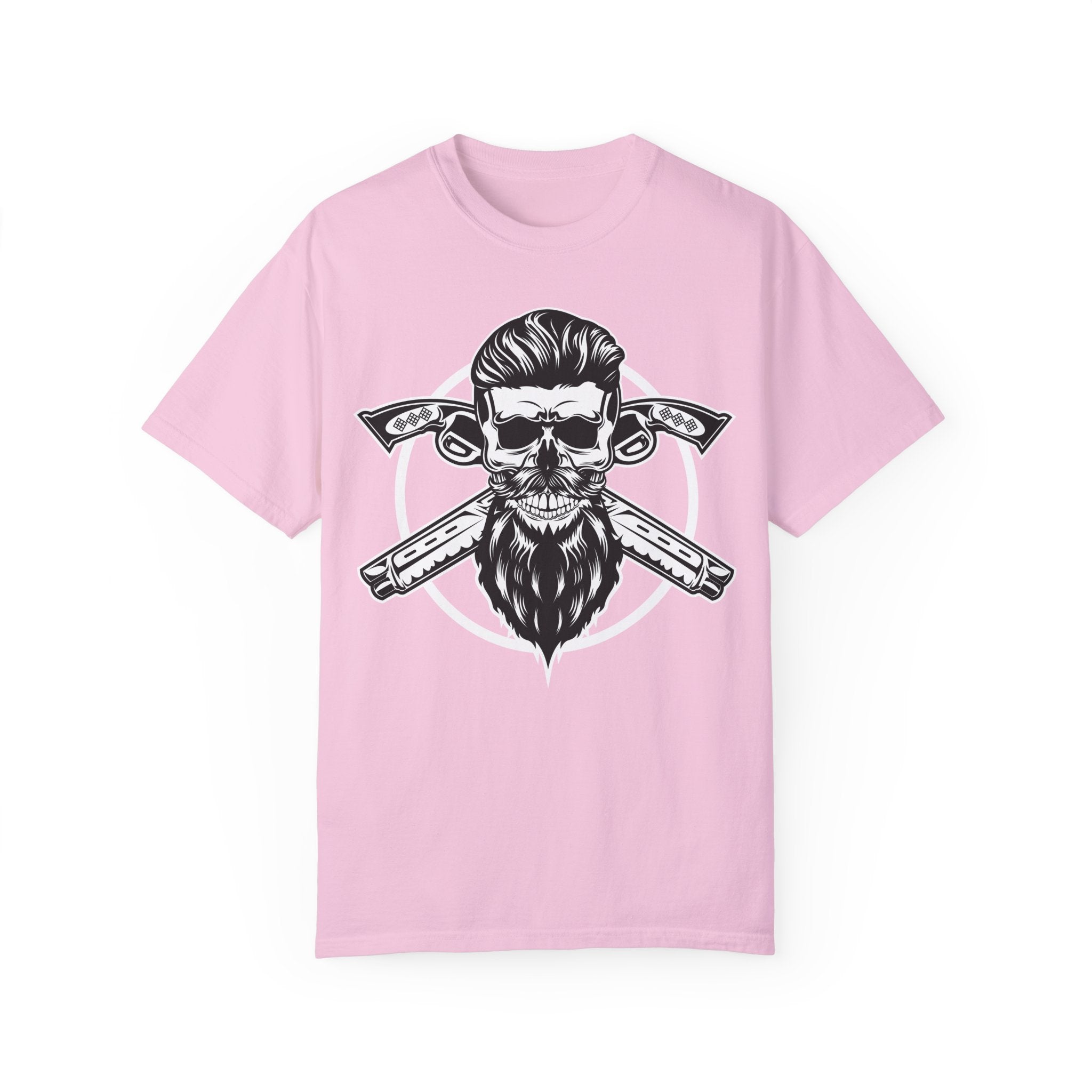 BraggerSwine Unisex Garment-Dyed T-Shirt - Skull Pistols