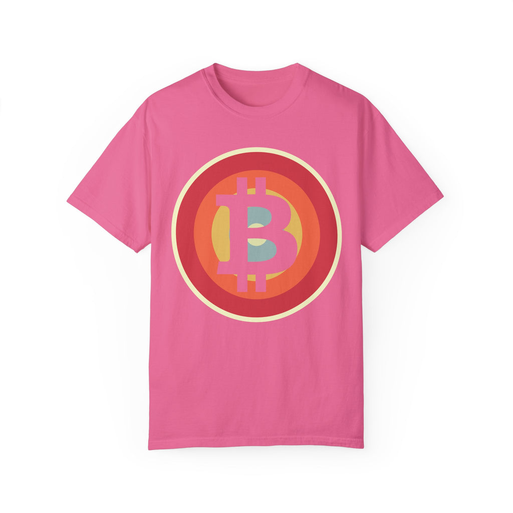 BraggerSwine Unisex Garment-Dyed T-Shirt - Bitcoin Retro