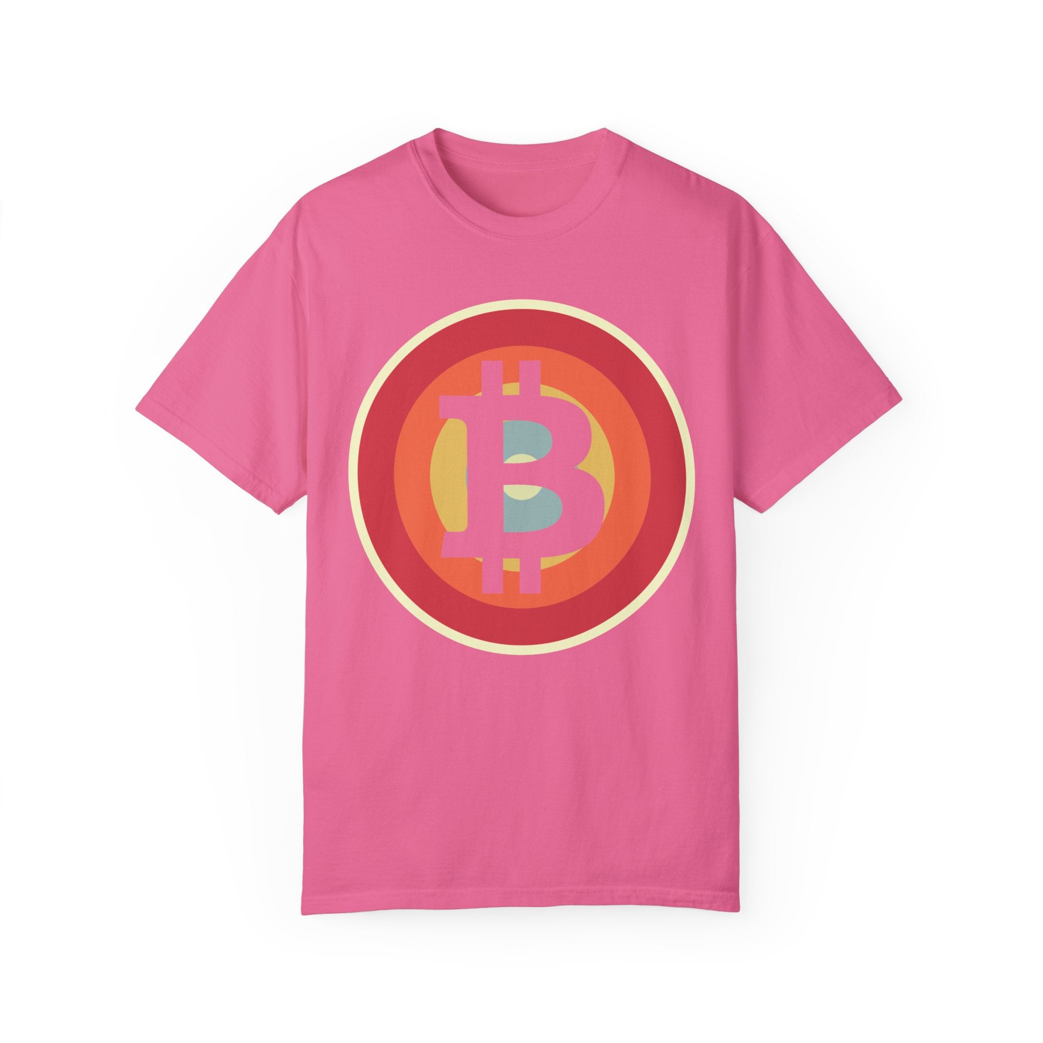 BraggerSwine Unisex Garment-Dyed T-Shirt - Bitcoin Retro