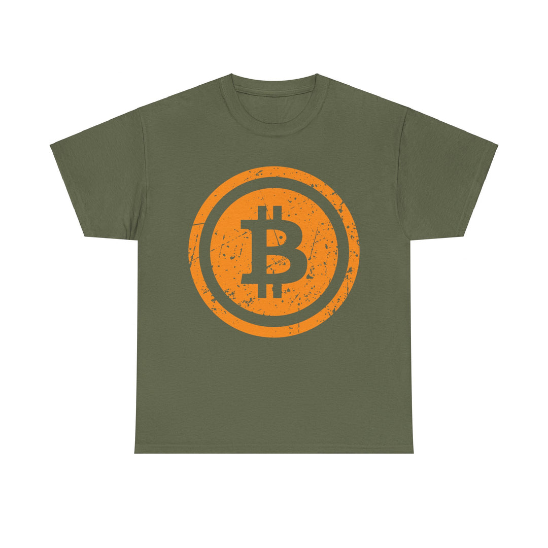 Bitcoin Logo Vintage Unisex Heavy Cotton Tee