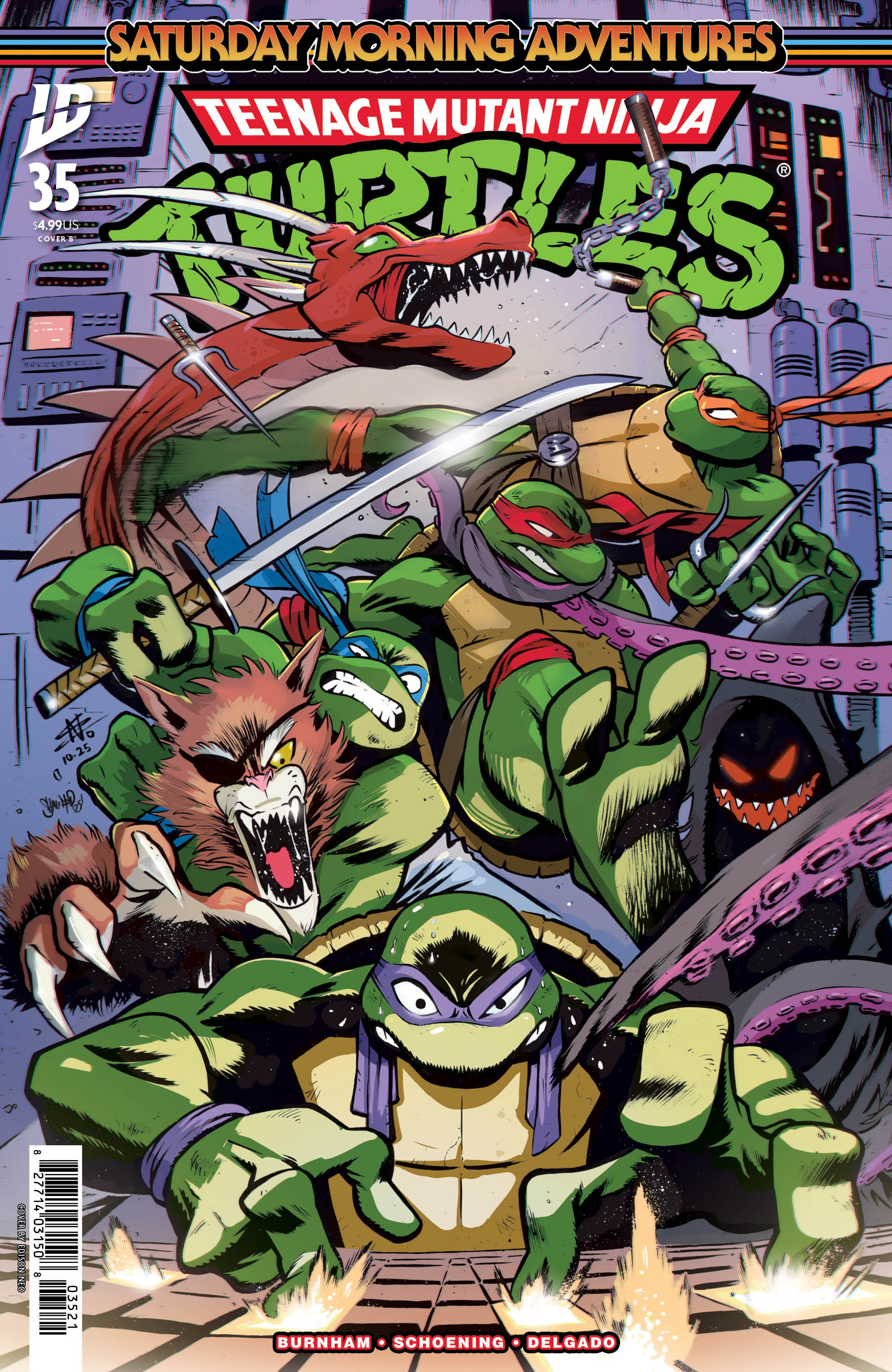 Teenage Mutant Ninja Turtles: Saturday Morning Adventures #35 Variant B Neo | IDW Publishing