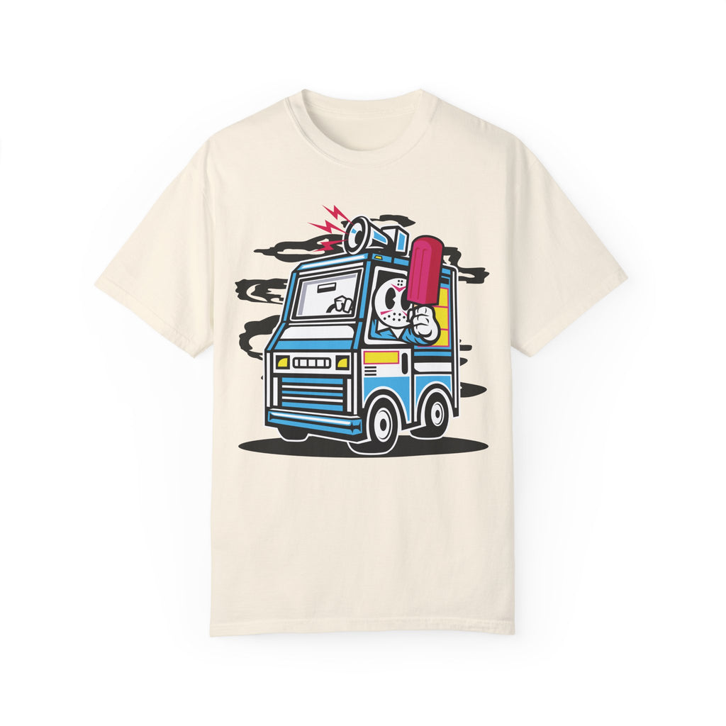 BraggerSwine Unisex Garment-Dyed T-Shirt - Serial Killer Ice Cream Truck