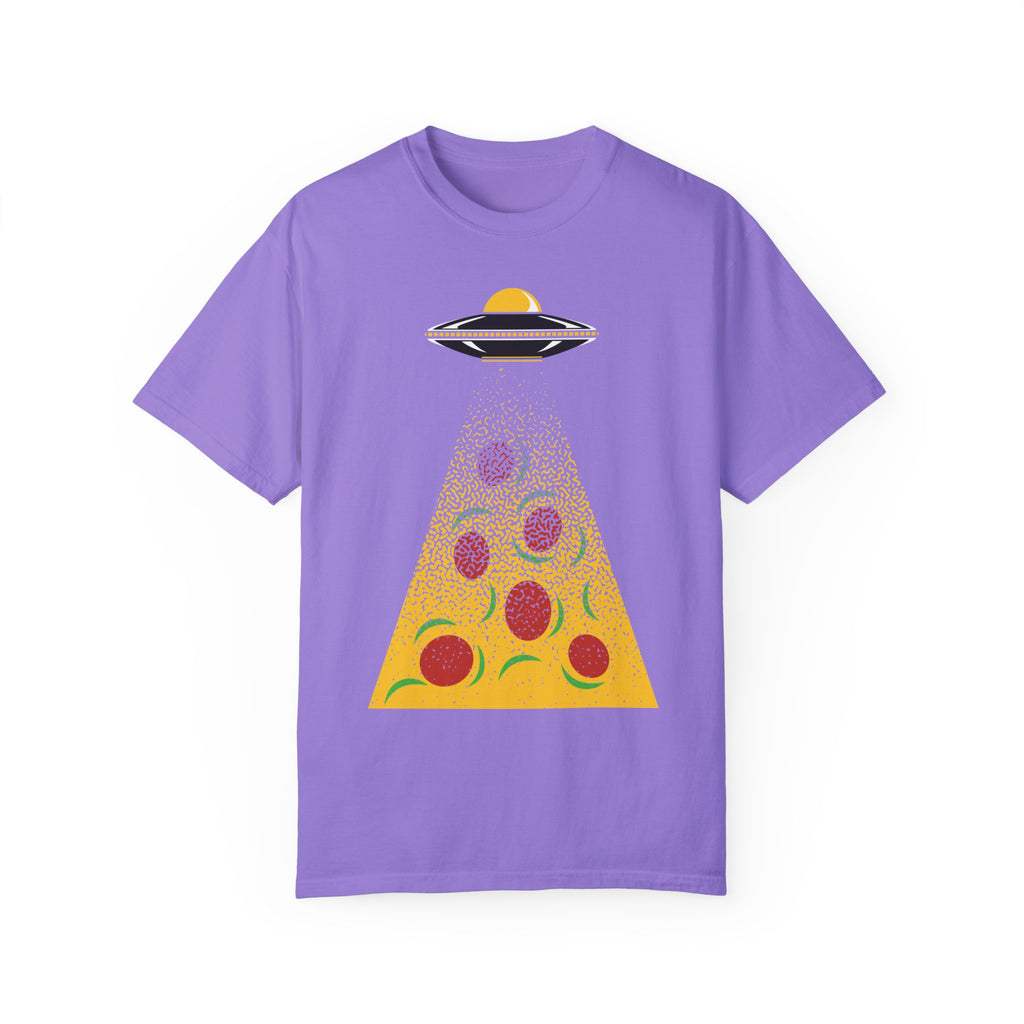 BraggerSwine Unisex Garment-Dyed T-Shirt - Pizza Aliens