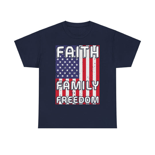 Faith Family Freedom Unisex Heavy Cotton Tee