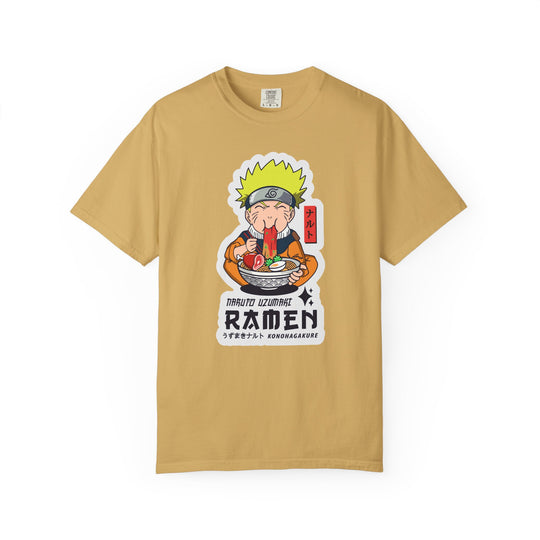 Ramen Lover Graphic T-Shirt — Cute Anime Chef Eating Ramen