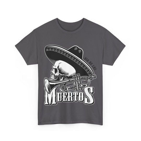 Dia De Muertos Mariachi Unisex Heavy Cotton Tee