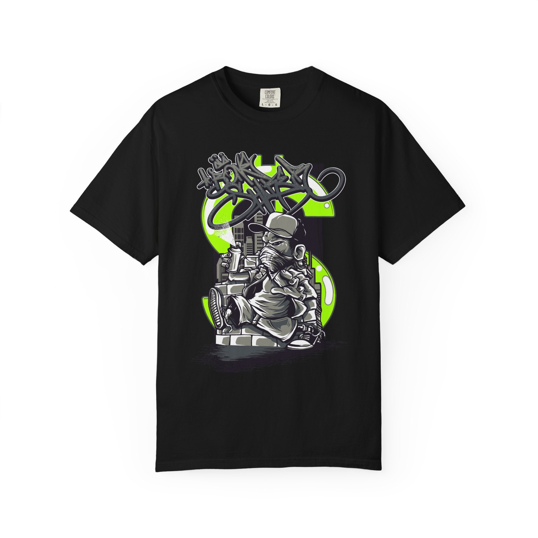 Graffiti DJ T-Shirt – Urban Streetwear Tee with Turntable Artist Graphic