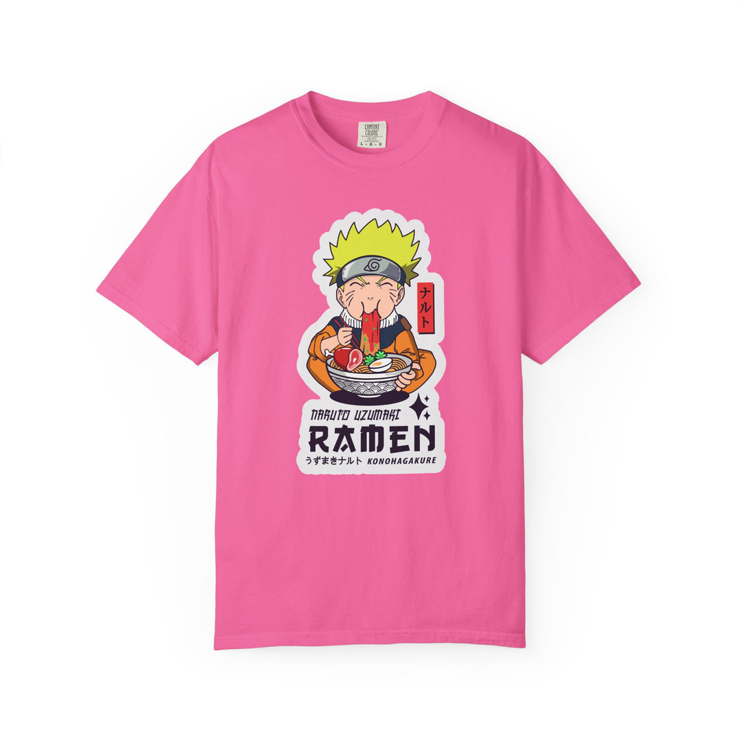 Ramen Lover Graphic T-Shirt — Cute Anime Chef Eating Ramen