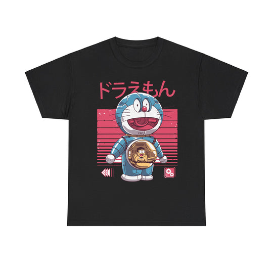 Doraemon Robot Unisex Heavy Cotton Tee