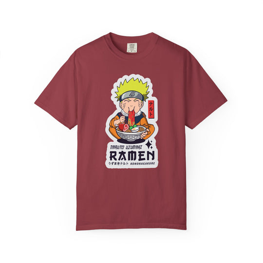 Ramen Lover Graphic T-Shirt — Cute Anime Chef Eating Ramen