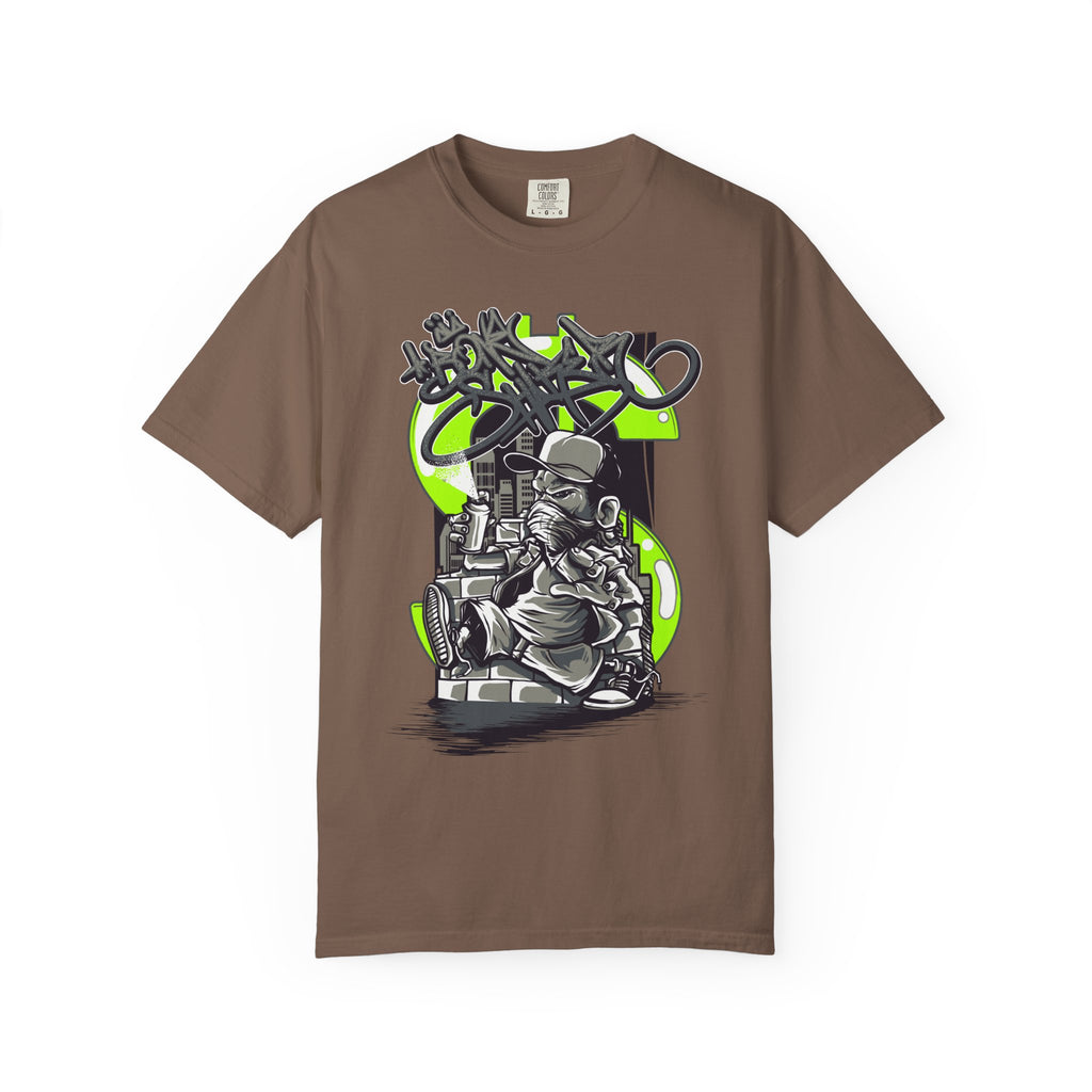 Graffiti DJ T-Shirt – Urban Streetwear Tee with Turntable Artist Graphic