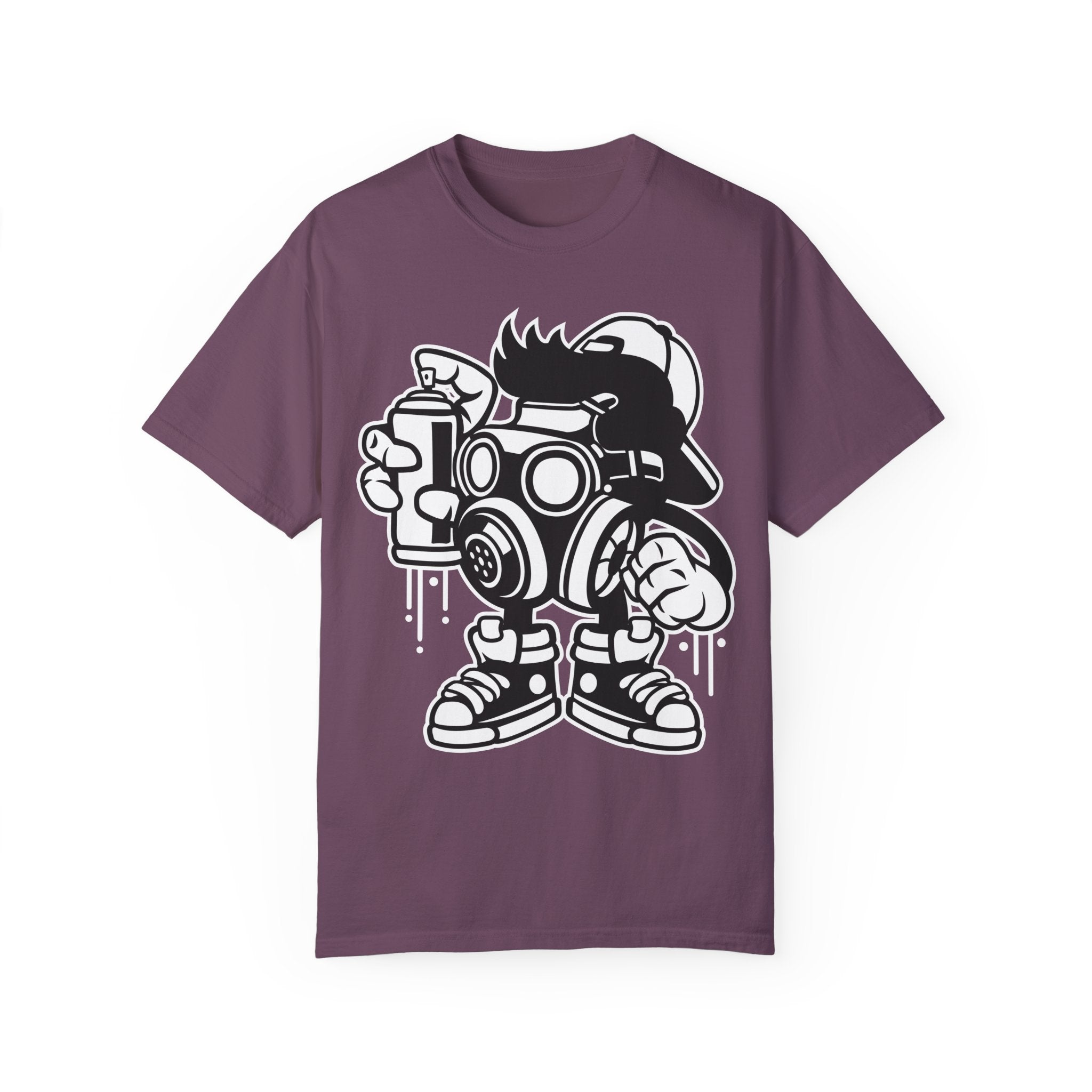BraggerSwine Unisex Garment-Dyed T-Shirt - Graffiti Bomber
