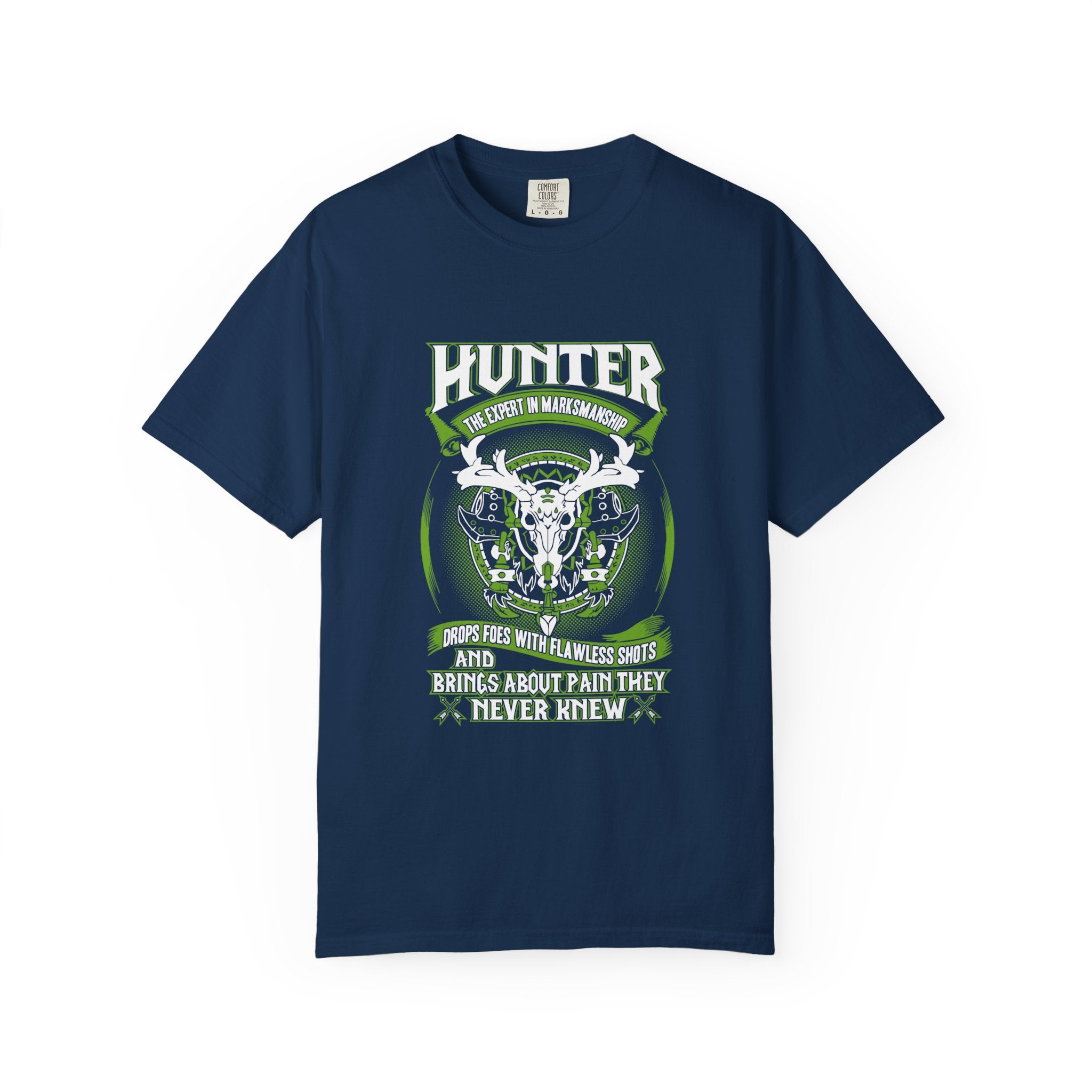 Hunter Skull T-Shirt — "Hunter: He Knows No Matchmaking" Graphic Tee for Hunting Fans